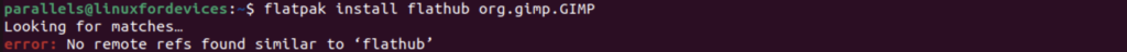 Flatpak GIMP Installation Error Due To Flathub Repo