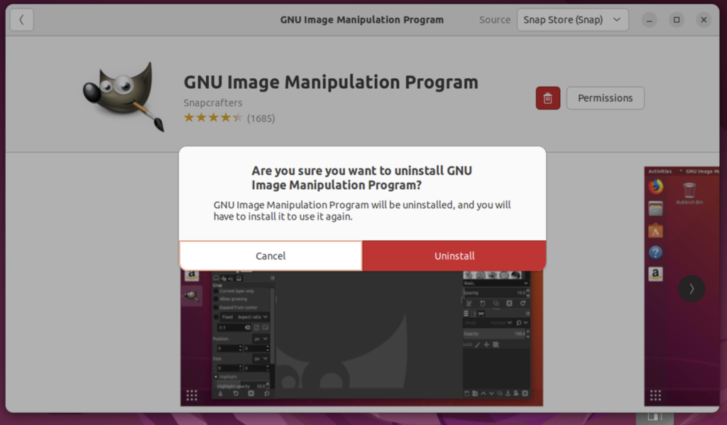GIMP Uninstall