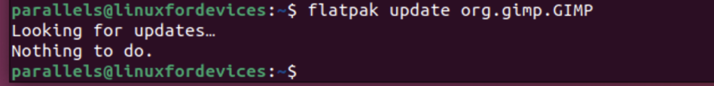 Updating GIMP Using Flatpak