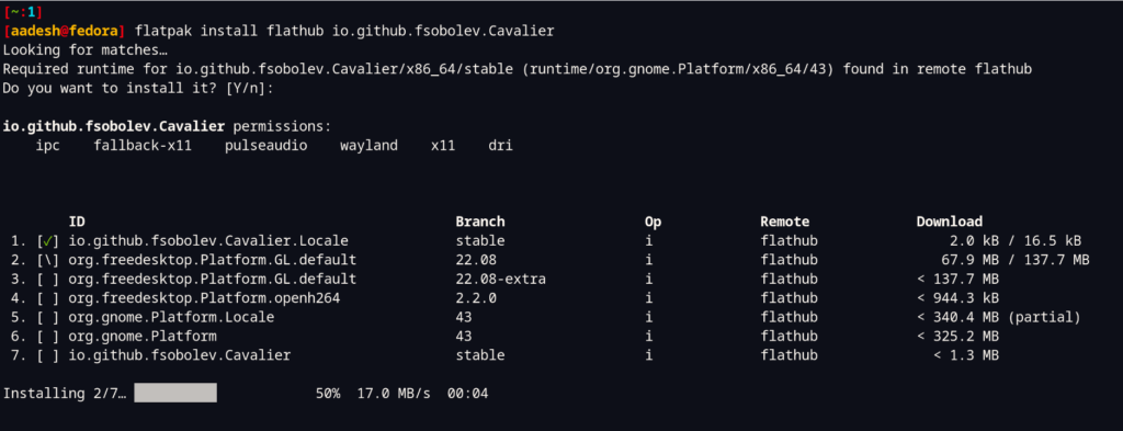 Installing Cavalier Flatpak On Fedora Linux