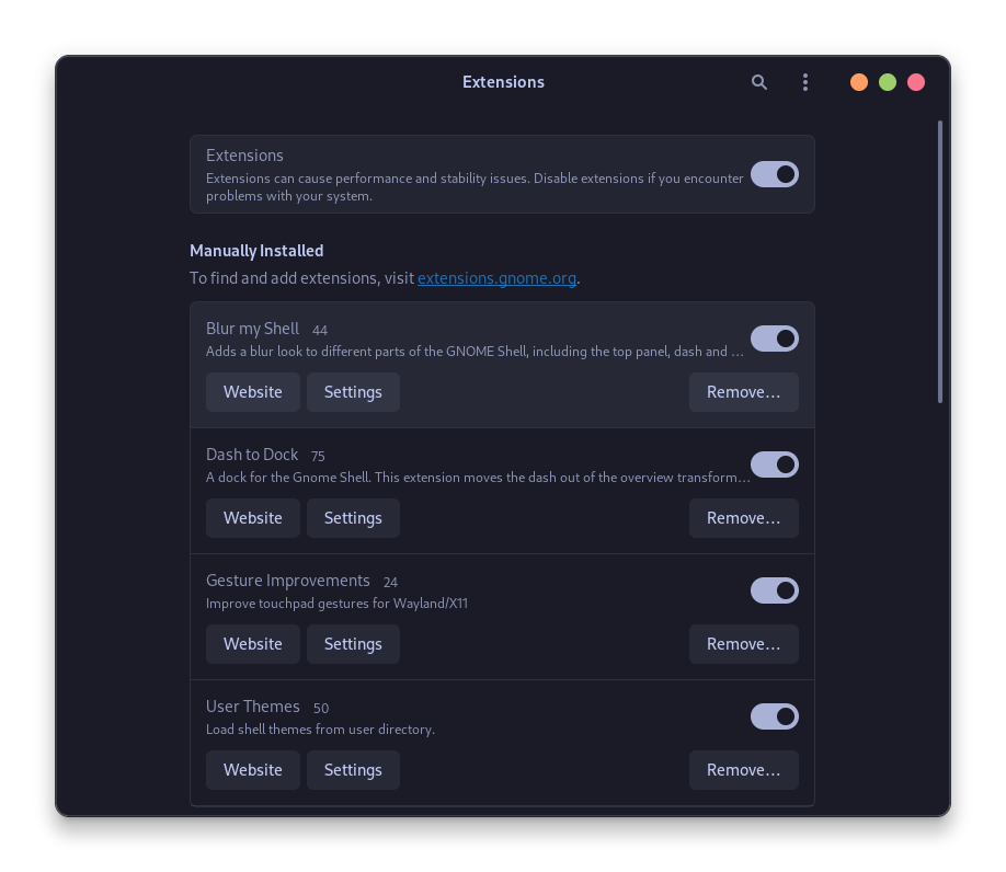 Open Extension Settings From Gnome Extensions
