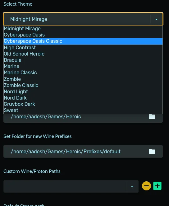 Themes Can Be Changed In The Settings