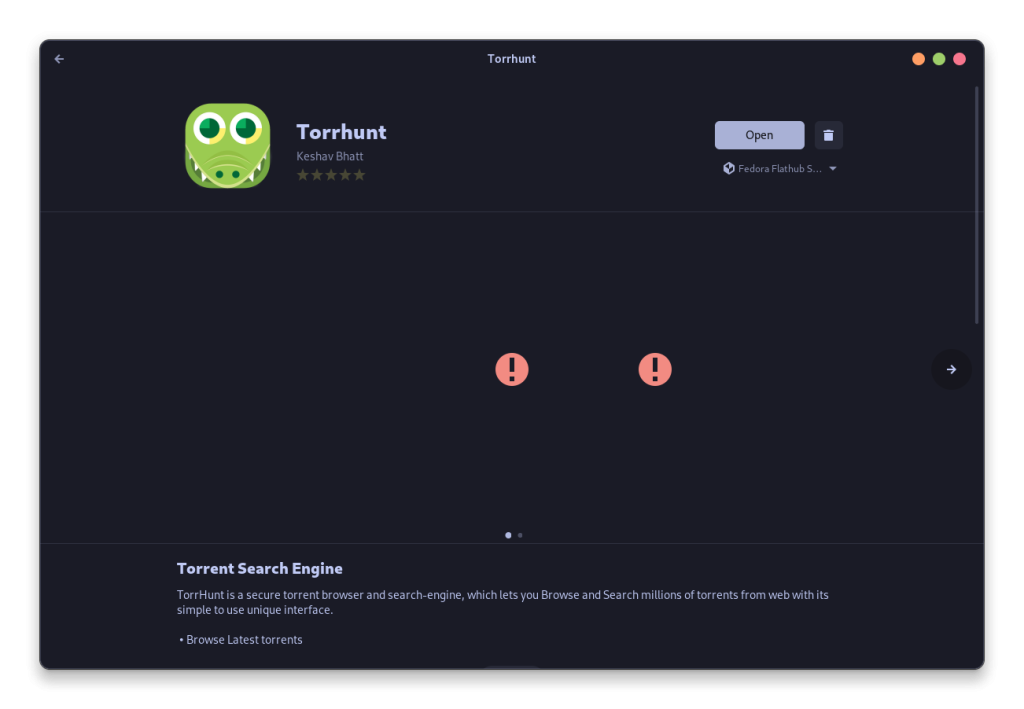 Torrhunt In GNOME Software