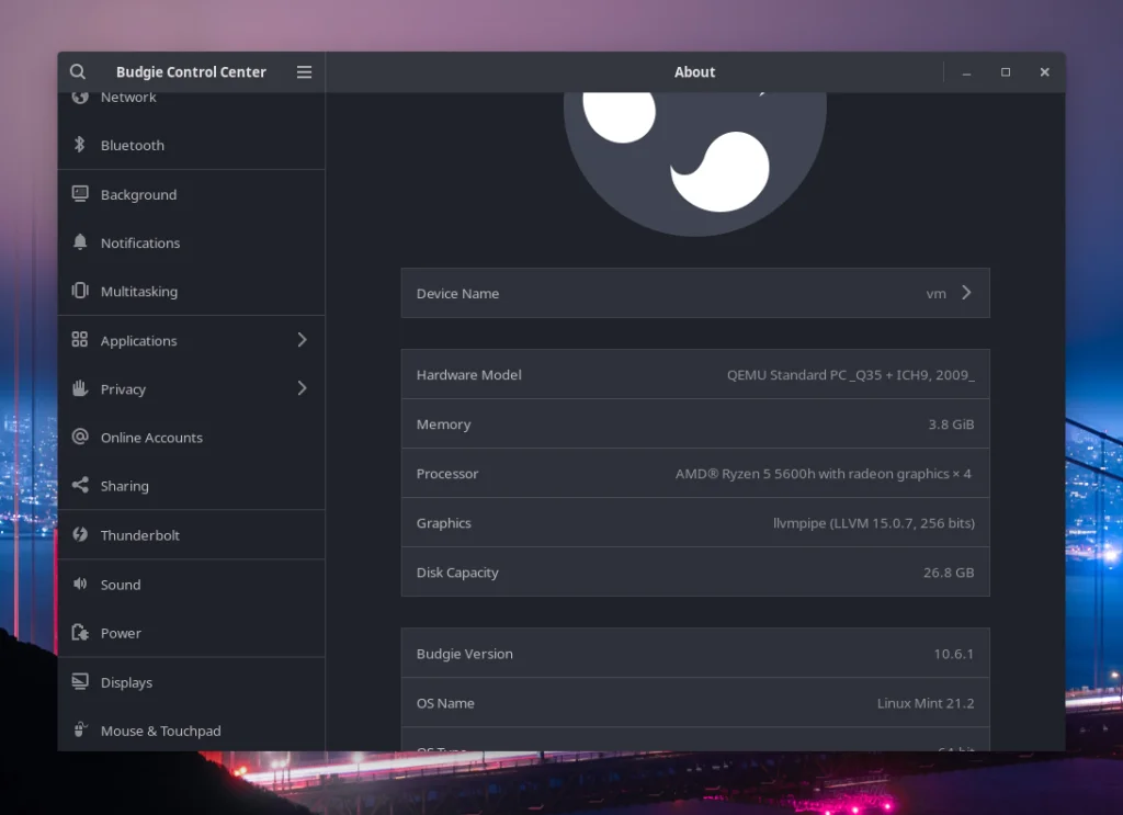 Budgie Control Center Is A Fork Of GNOME Settings