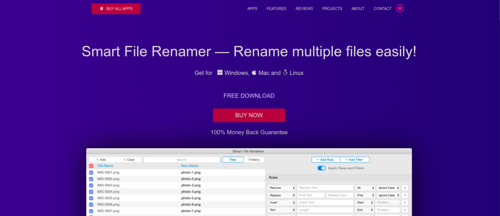Downloading Smart File Renamer AppImage