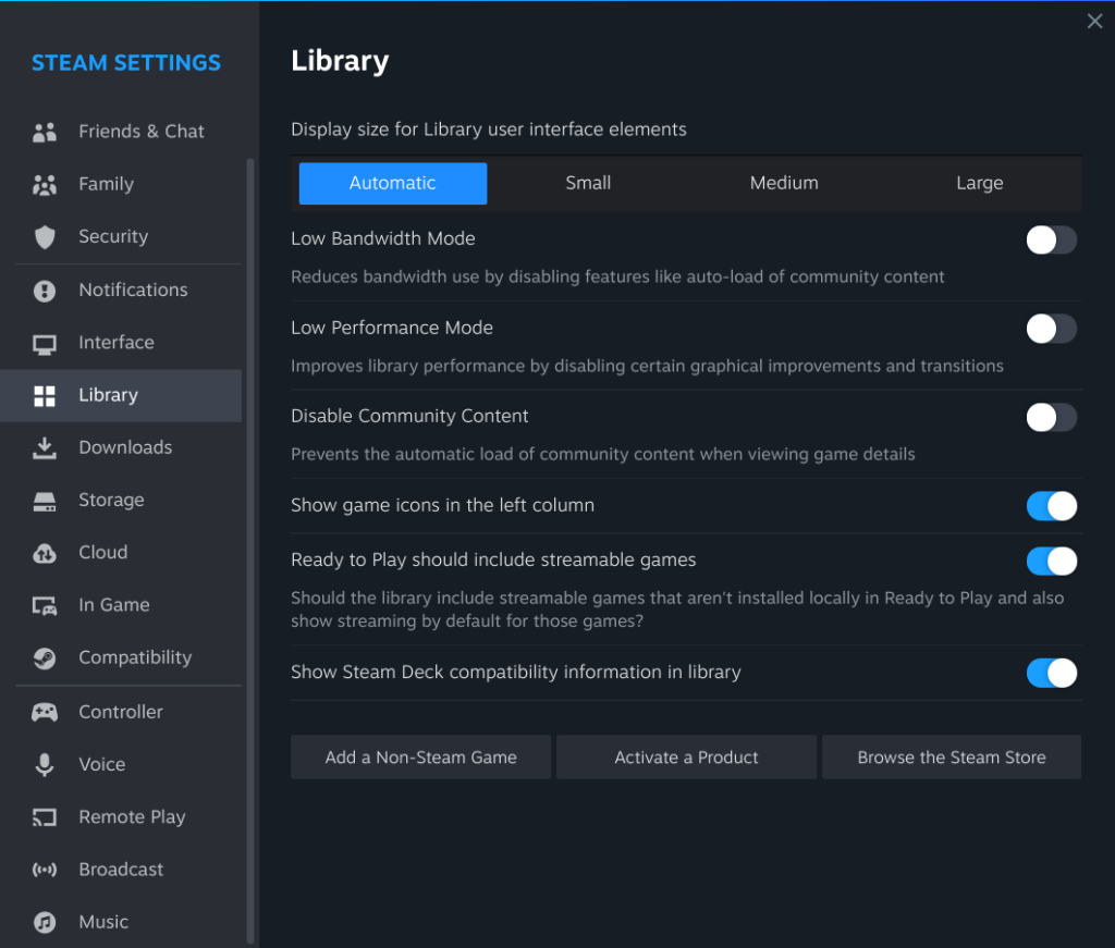 Enable The Steam Deck Compatibility Information From The Steam Settings