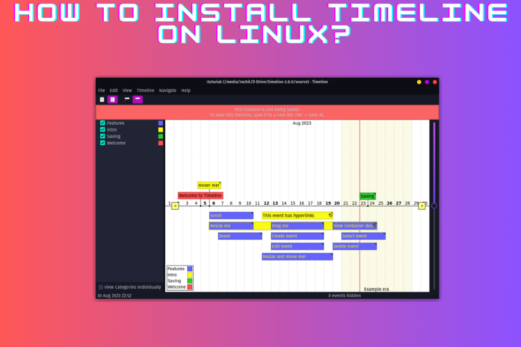 How To Install Timeline On Linux