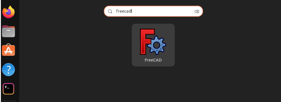 Search For FreeCAD