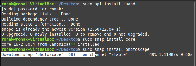 Installing From Snap 