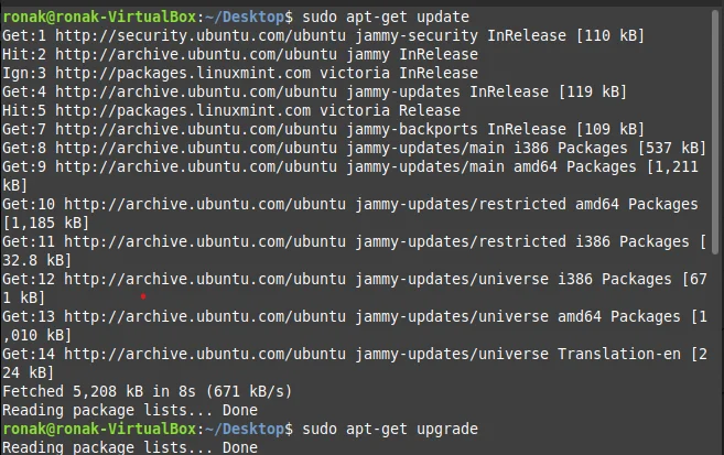 Updating And Upgrading Repo